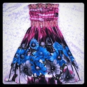 Colorful floral sundress